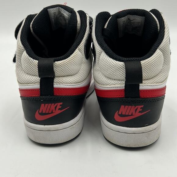 NIKE COURT BOROUGH MID 2 ll YOUTH SIZE 4Y WHICH IS WOMEN SIZE 5.5 BLACK RED - Picture 3 of 11
